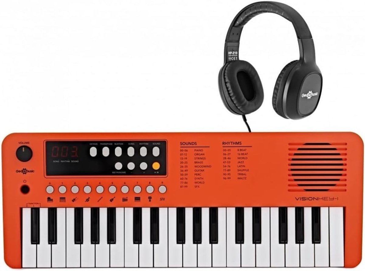 Draagbaar Mini Elektrisch Piano Keyboard met Hoofdtelefoon voor Beginners