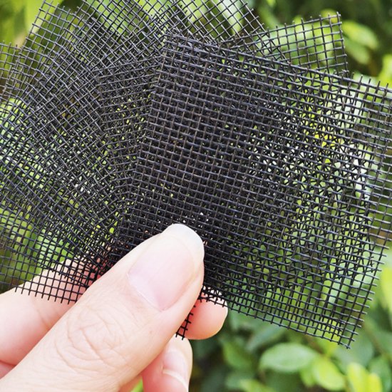 50 stuks-Vierkant bloempotma-Planten Mesh Pads-Bloempotrooster-Bloempot Gaas Pakking- bloempot gat gaasmat-Drainage rooster planten-gaas tuinmat-Plantennet voor buiten pot-Voorkomt Bodem Lekkage-10x10cm van Merkloos	 — afbeelding 3