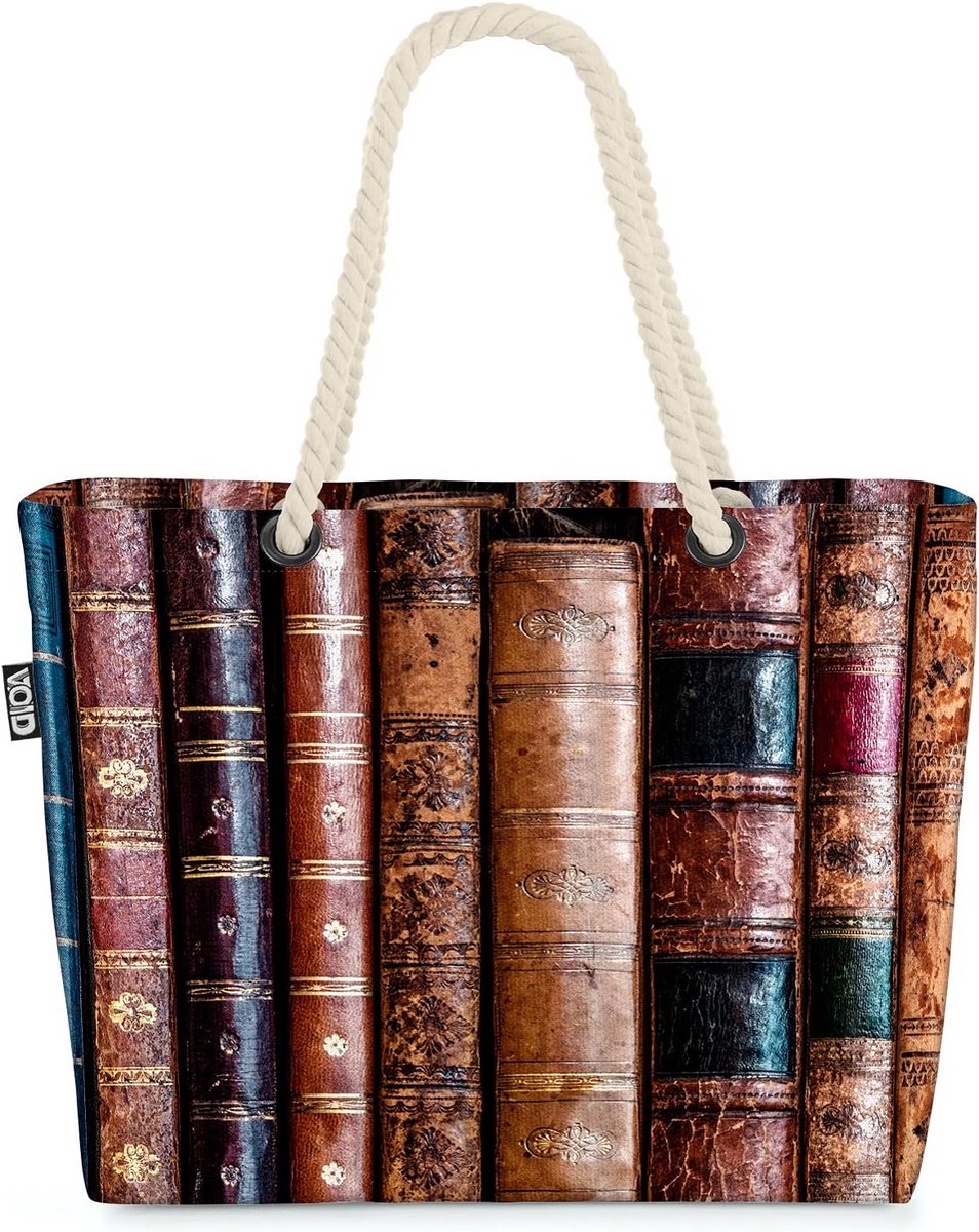 Grote Strandtas / Shopper met Kleurrijke Print - Stevige Boodschappentas 58x38x16cm