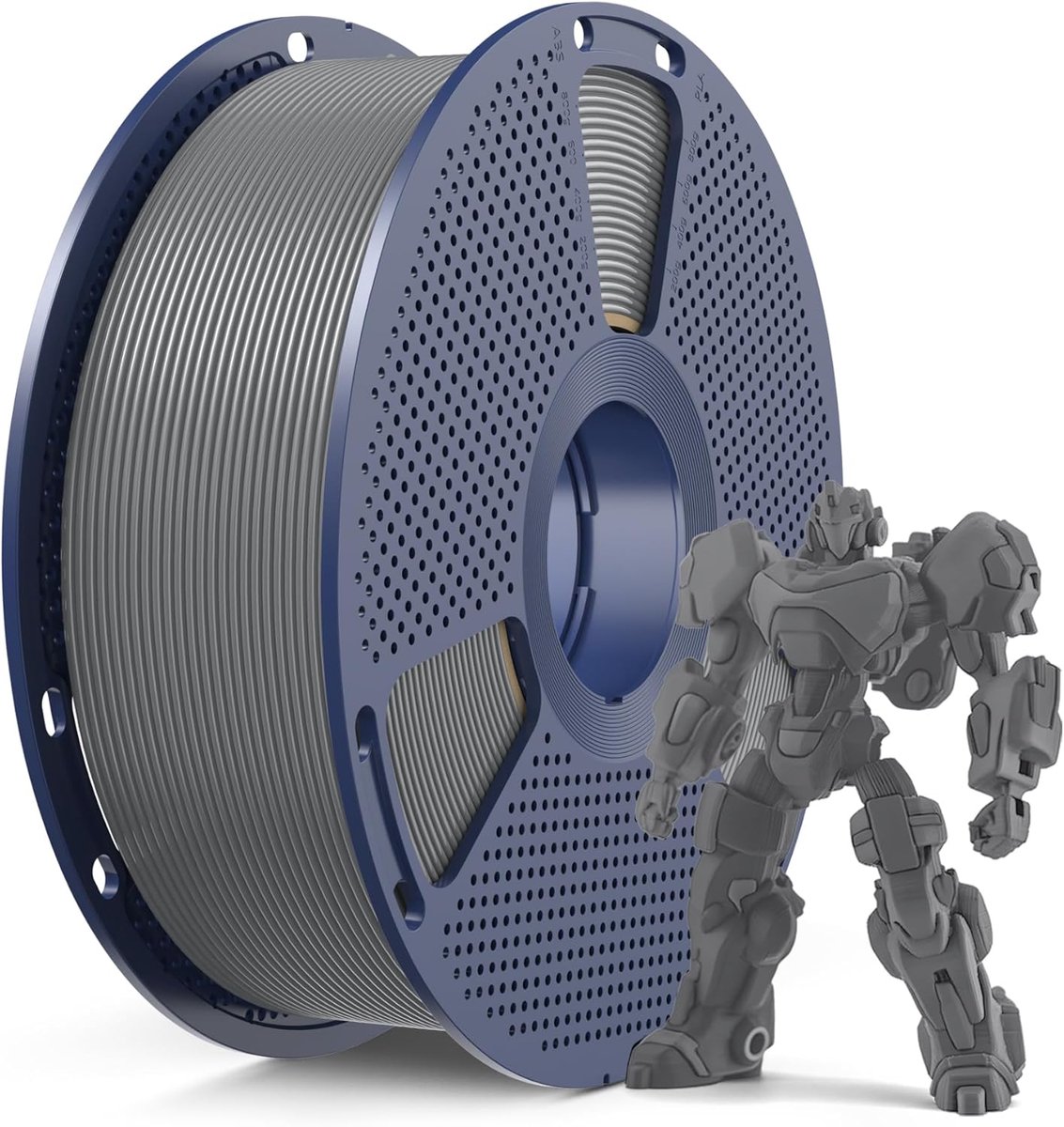 3D Printer Filament - PETG Materiaal - Functionele Onderdelen - Hoge Sterkte Flexibiliteit - 1 KG 1.75mm - Grijs