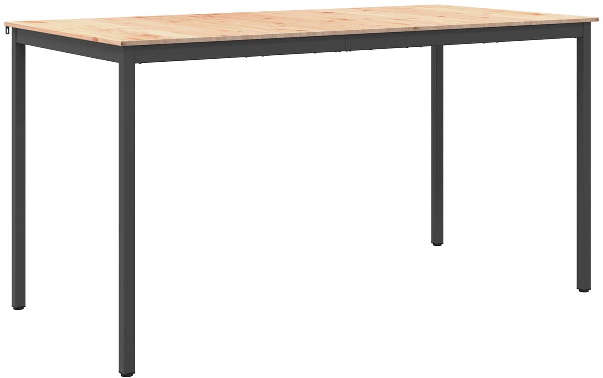 vidaXL Bartafel - 200 - x - 100 - x - 105 - cm - Massief - grenenhout - Naturel