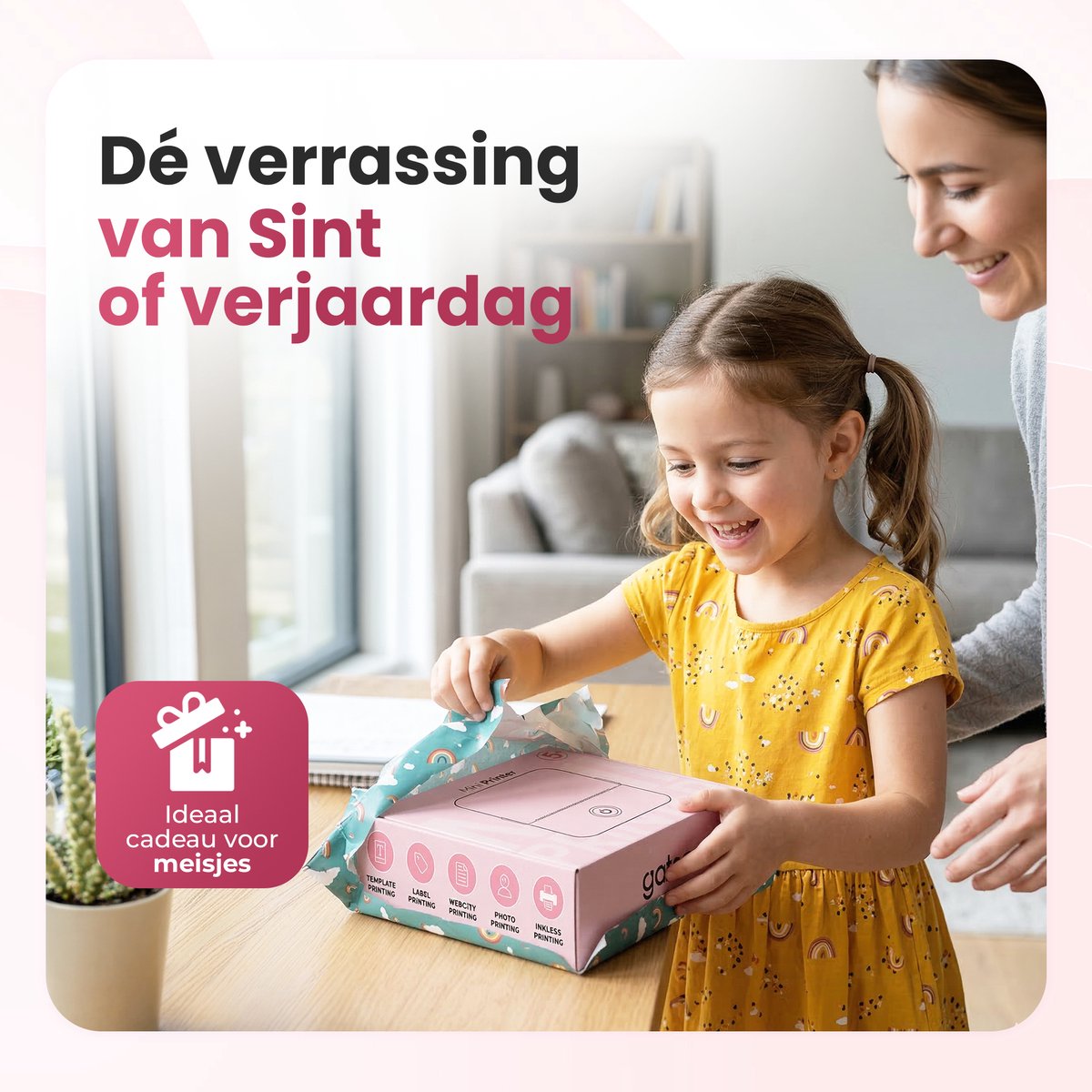 Gatson Mini Printer - Met Opbergcase - Inclusief 14 Rollen Papier (Sticker, Normaal & Kleur) + 5 pennen - Mini Printer voor Mobiel - Pocket Printer - Mobiele Fotoprinter - Schoolspullen - Journaling Producten - Bullet Journal — afbeelding 4