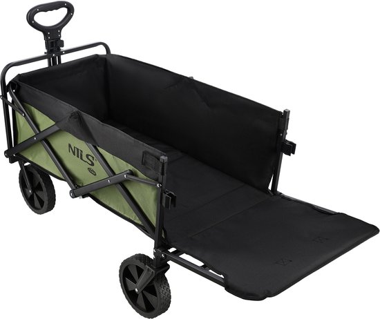 NILS CAMP NC2602 - Bolderkar - 150 litra - Groen - Stalen Frame van Merkloos — afbeelding 2
