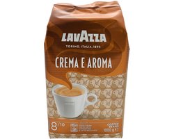 Lavazza Crema e Aroma Koffiebonen - Koffie Blend van Robusta en Arabica Bonen - Intensiteit 8/10 - 1 kg