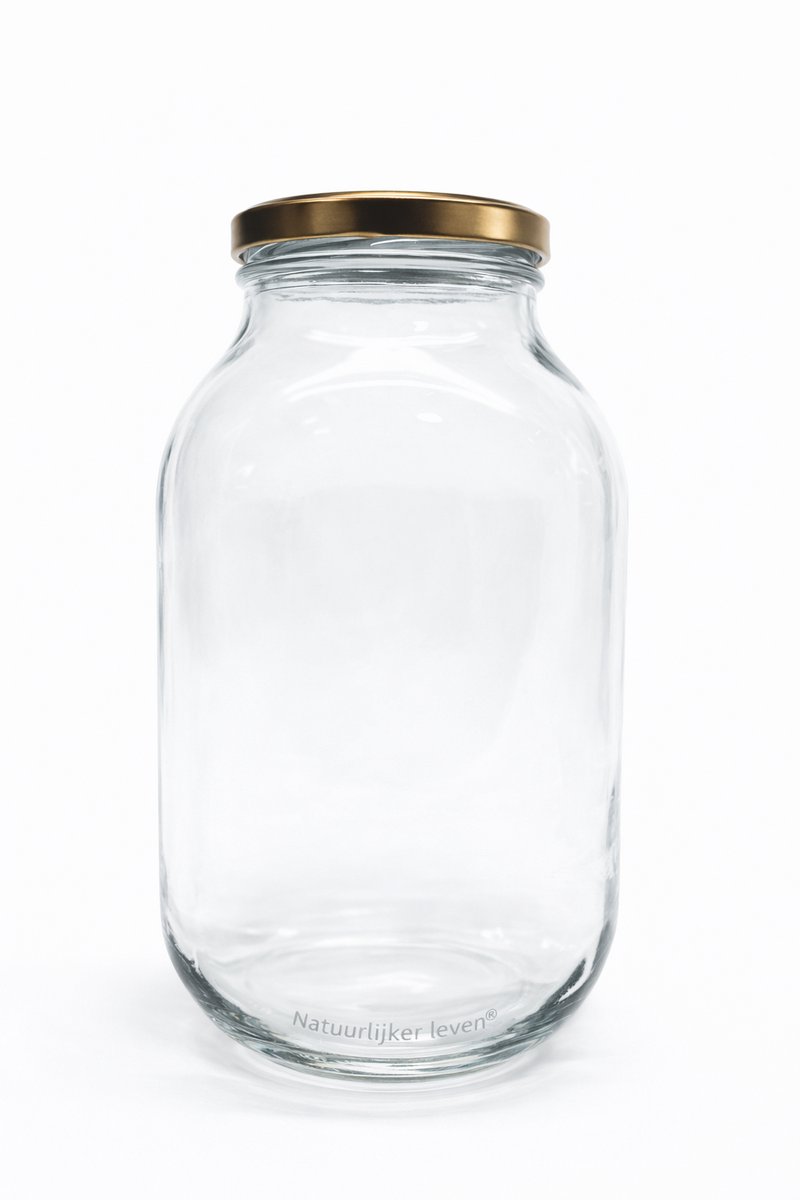 Glazen Voorraadpot - 2 Liter - Inclusief Recepten