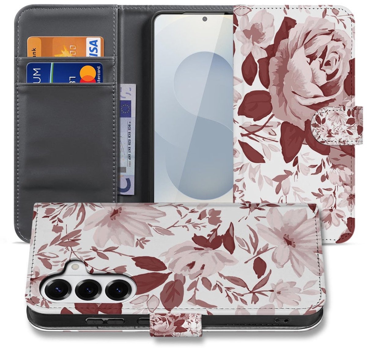 Samsung Galaxy S26 Watercolor Paars Watercolor Flowers
