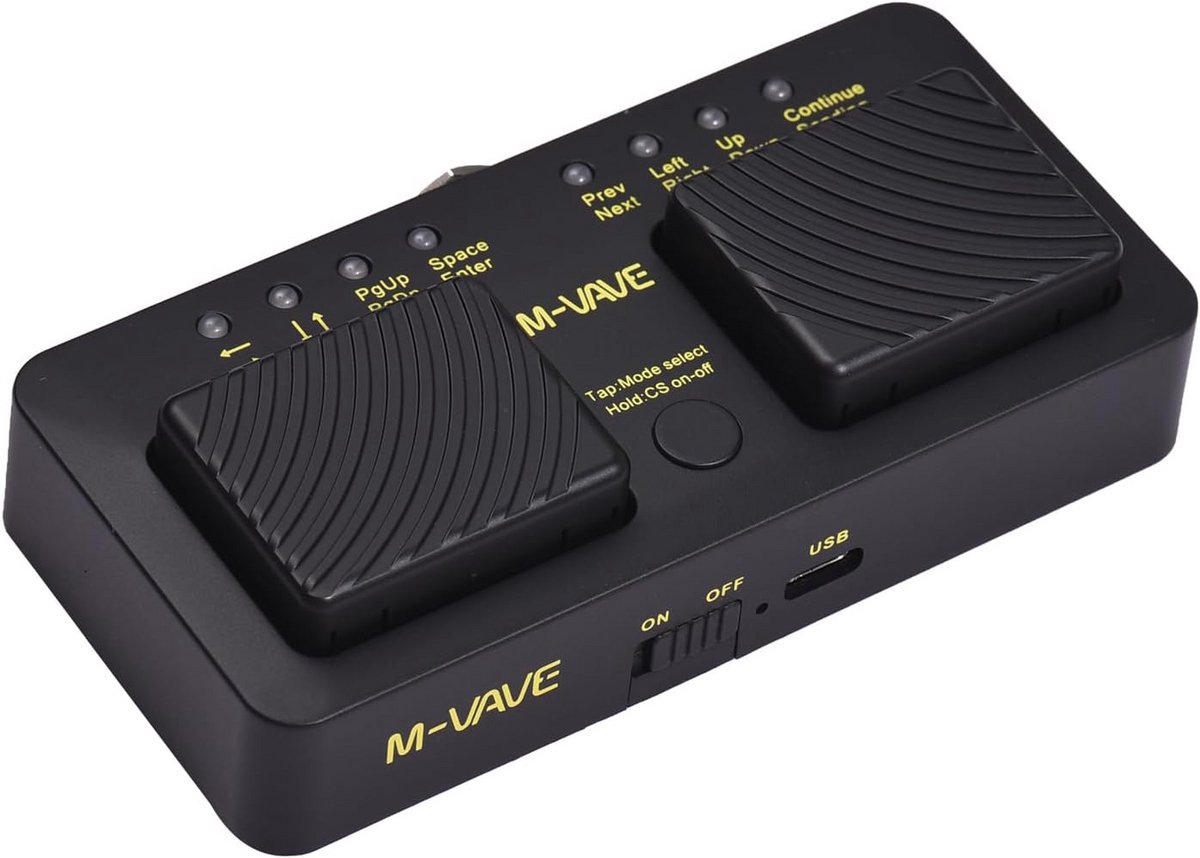 Oplaadbaar Draadloos Intelligent MIDI Besturingspedaal voor Muziek