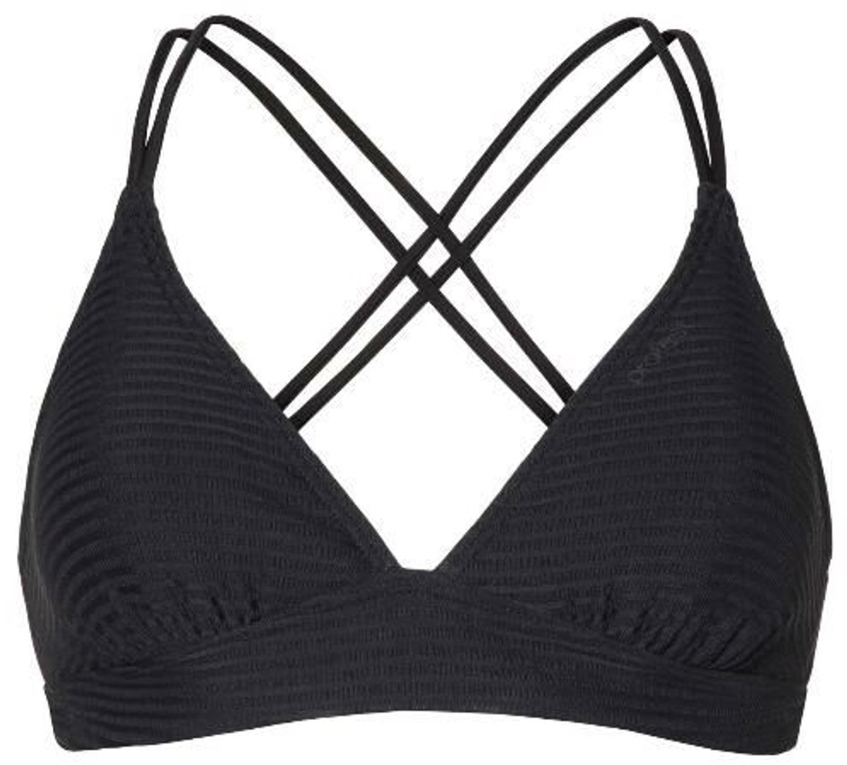 Protest Mm Patio – Triangel bikini top Dames – Kruisbanden – Uitneembare vulling – Mix & Match – Zwart