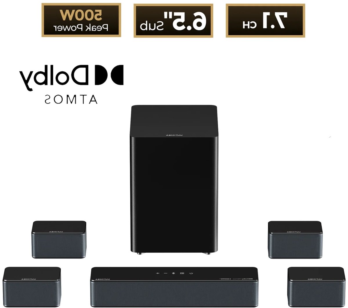 Corvance 7.1 Soundbar met Draadloze Subwoofer en Dolby Atmos - Corvance - €702,99