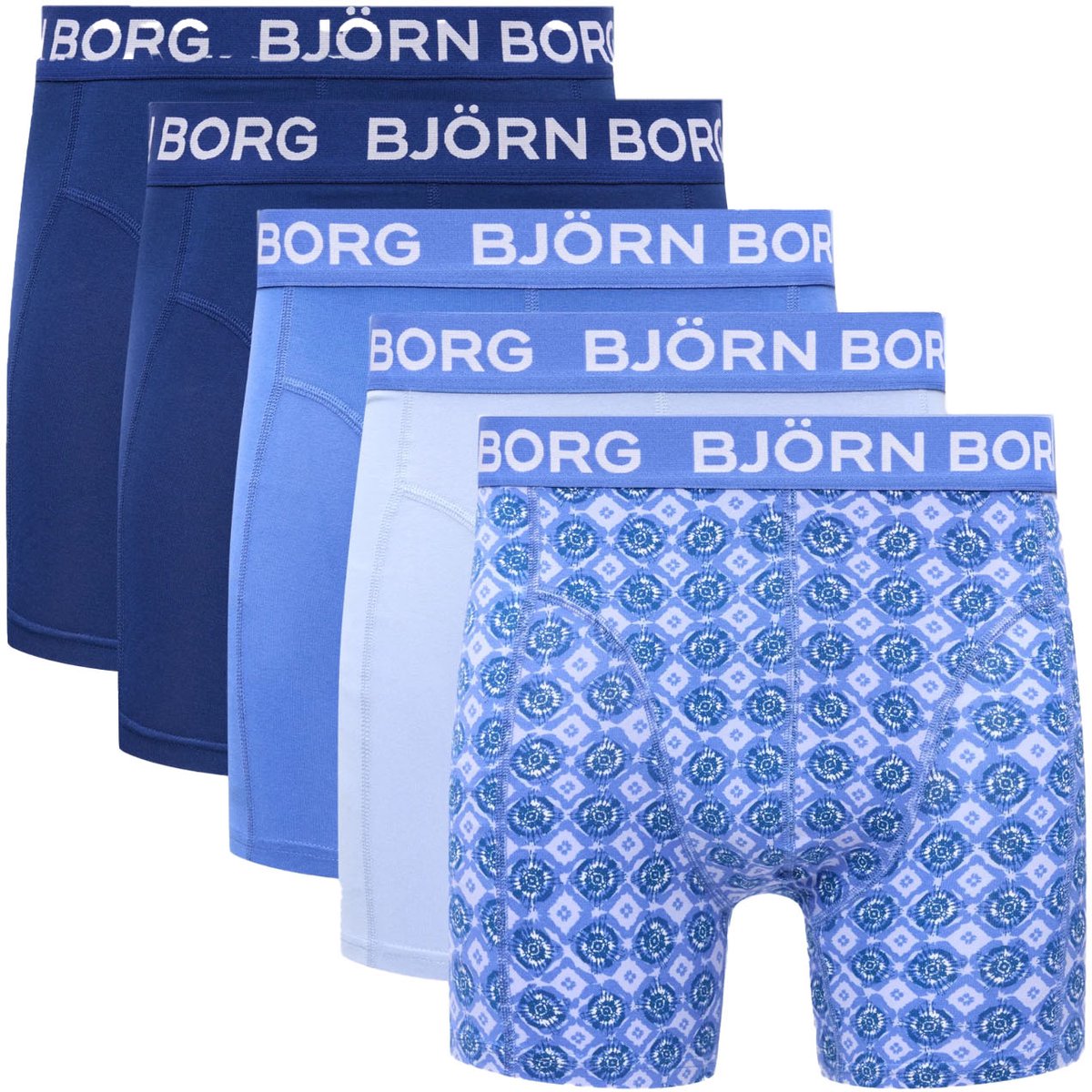 Bjorn Borg Boxers Cotton Stretch 5-Pack Multicolour - Maat XL - Heren - Boxershorts