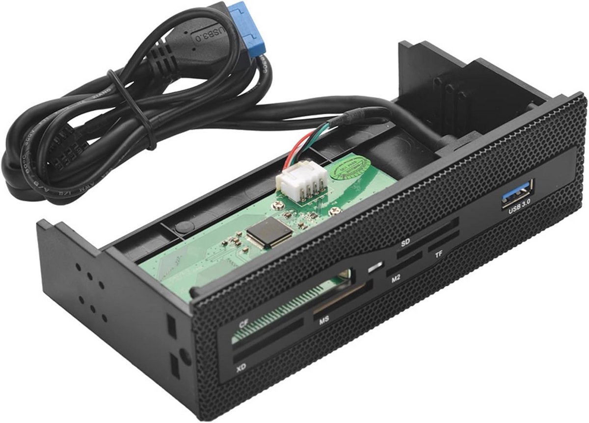 Interne Kaartlezer USB 3.0 5.25 inch met 6 Kaartsleuven voor PC