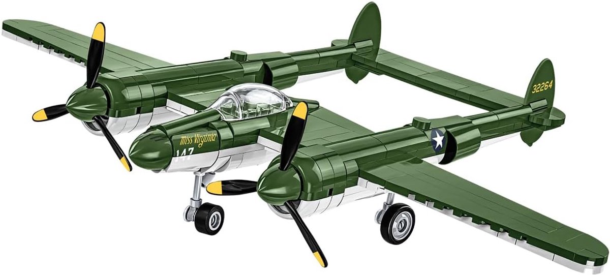 Lockheed P-38 Lightning Bouwset - 335 Stukjes - Tweede Wereldoorlog