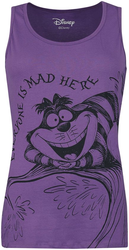 Alice In Wonderland Cheshire Cat Dames Top - paars - XL