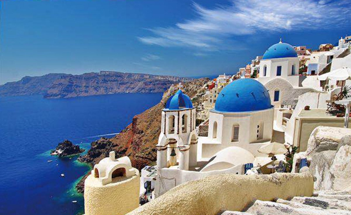 JigSaw Egeïsche Zee - Aegean Sea 1000 Stukjes Puzzel 50 x 70 cm Puzzle Vanaf 14+
