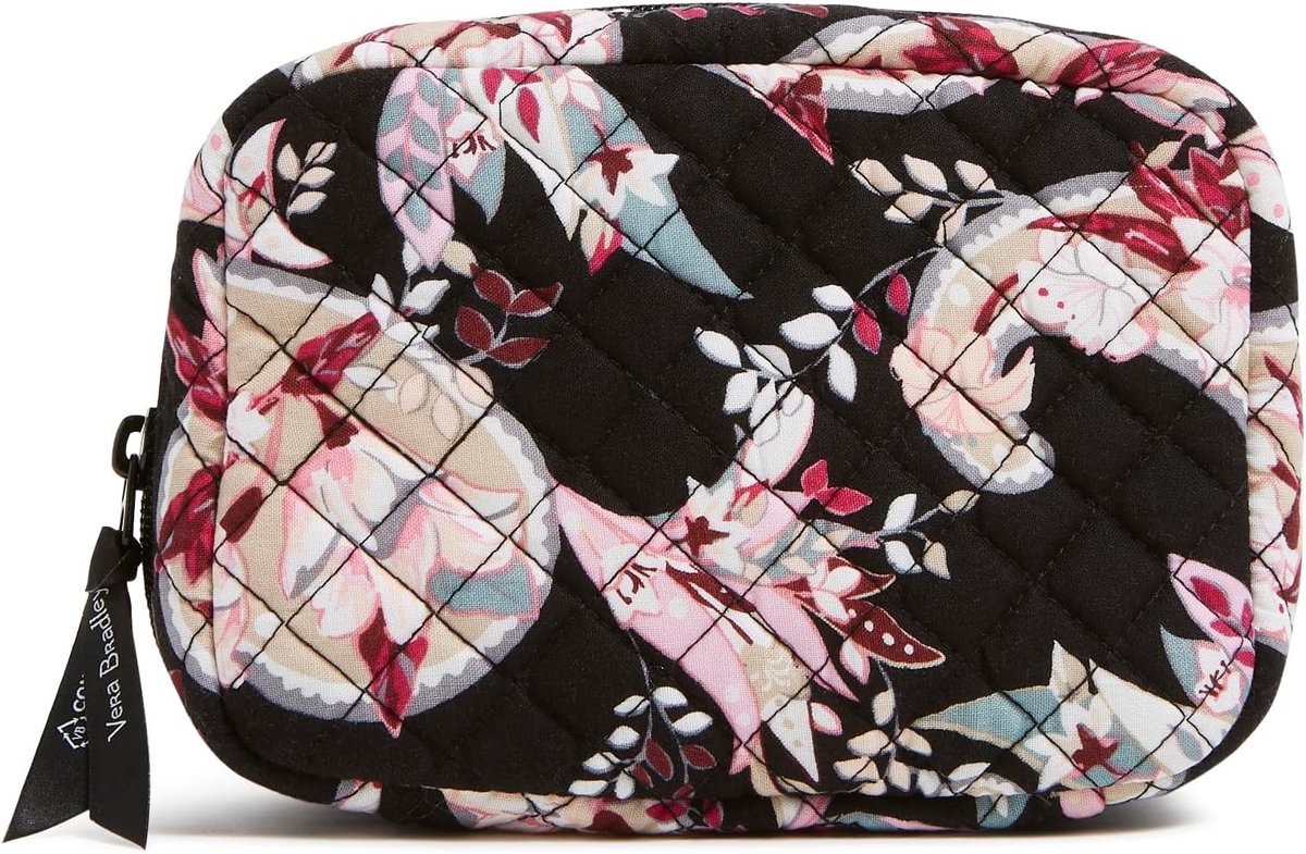 Katoenen Ritssluiting Sieraden Organizer Koffer - Botanische Paisley - Reisaccessoire Dames