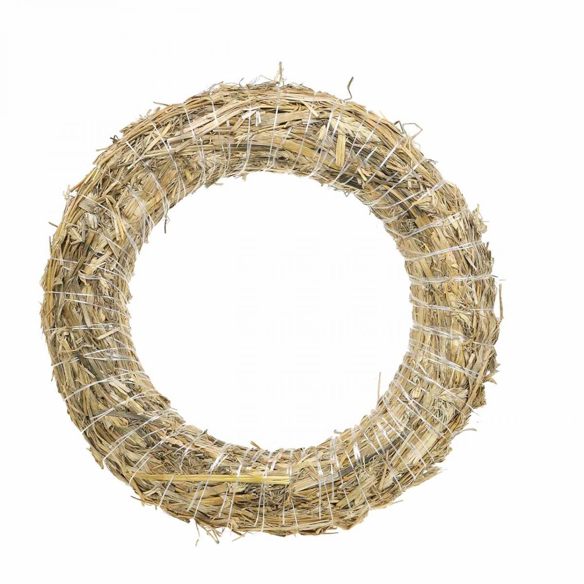 Natuurlijke strokrans 35 cm, kransbasis voor decoratieve kransen, adve