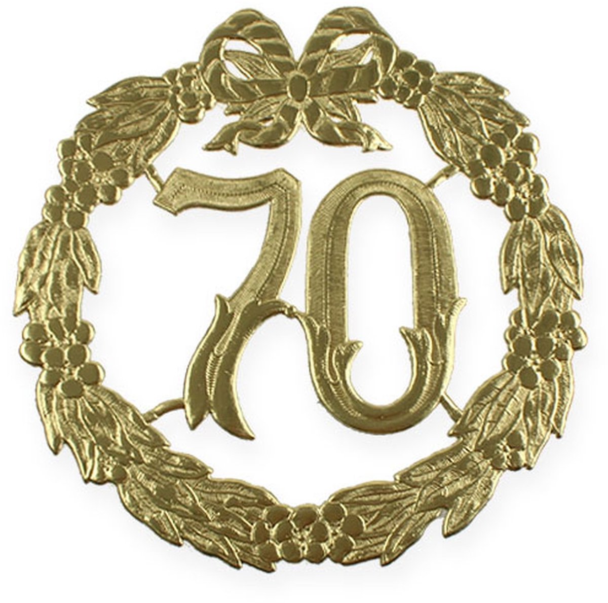Jubileumnummer 70 in goud