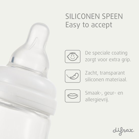 Difrax - Newborn Babypakket - Makkelijk geaccepteerd, Anti Koliek, BPA-vrij, Vlindervorm, van Difrax — afbeelding 3