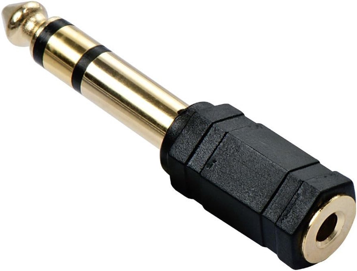 3,5 mm naar 6,3 mm Stereo Jack Audio Adapter