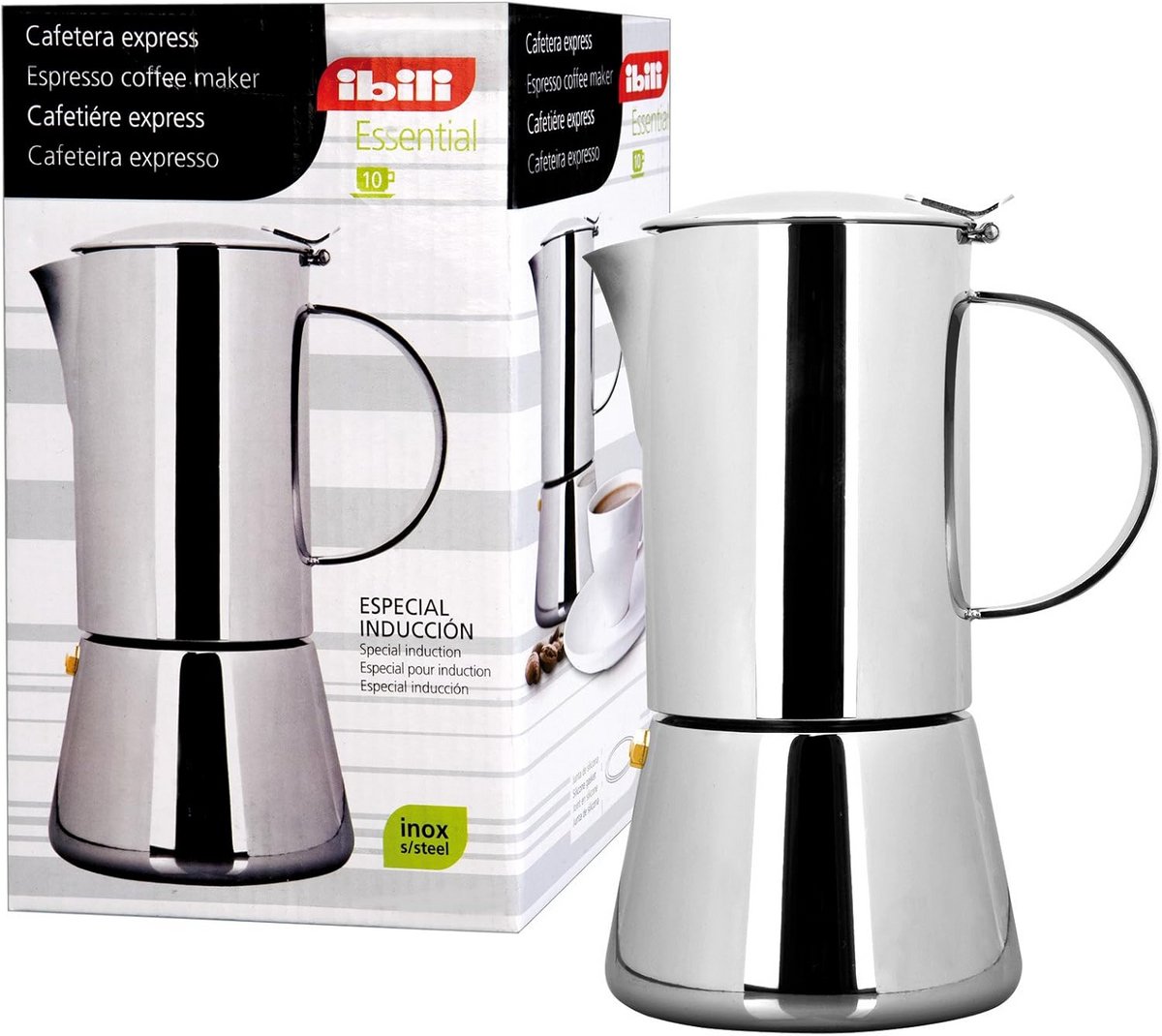 Percolator 10 Kopjes 500 ml RVS Geschikt voor Inductie