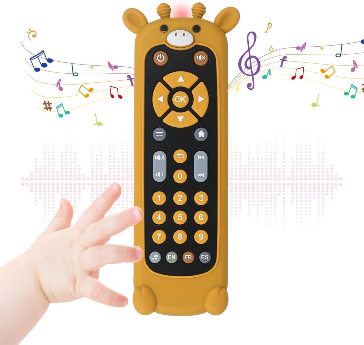 Educatieve Baby TV-afstandsbediening met Licht en Geluid - Muziekspelletjes voor 6-18 Maanden