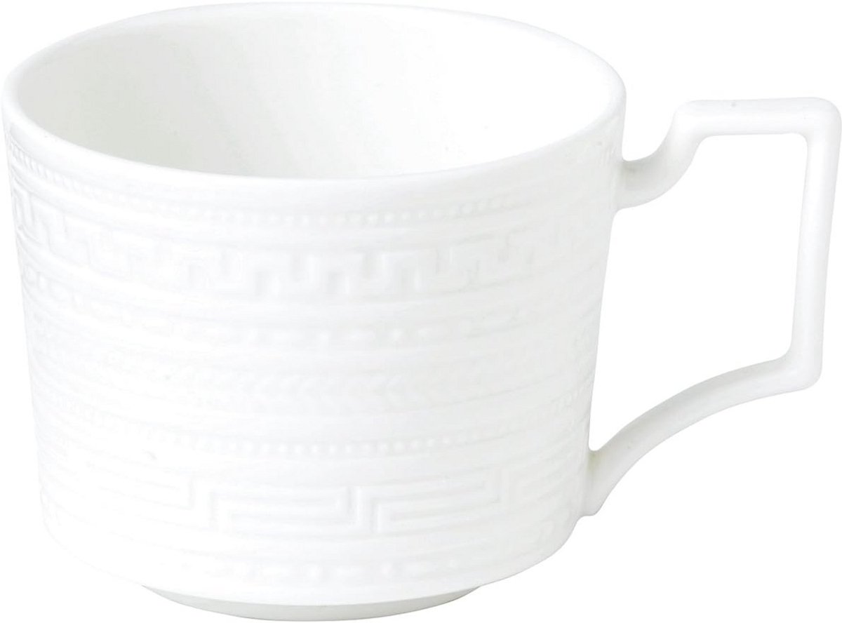 Elegante witte theekop uit porselein