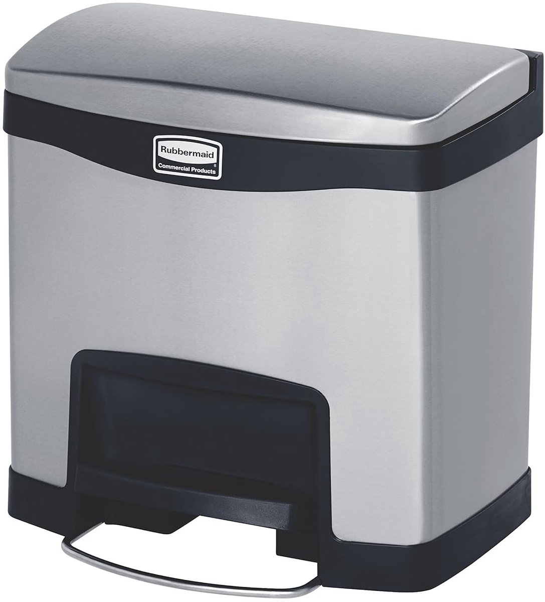 Slim Jim Step-on Afvalbak 15 Liter Zwart