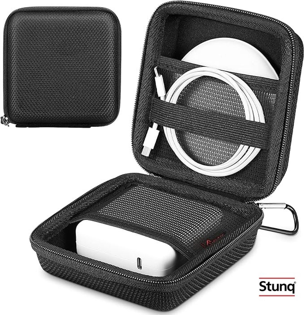 Compacte organizer tas voor laptopaccessoires, stevige opbergzak voor elektronica