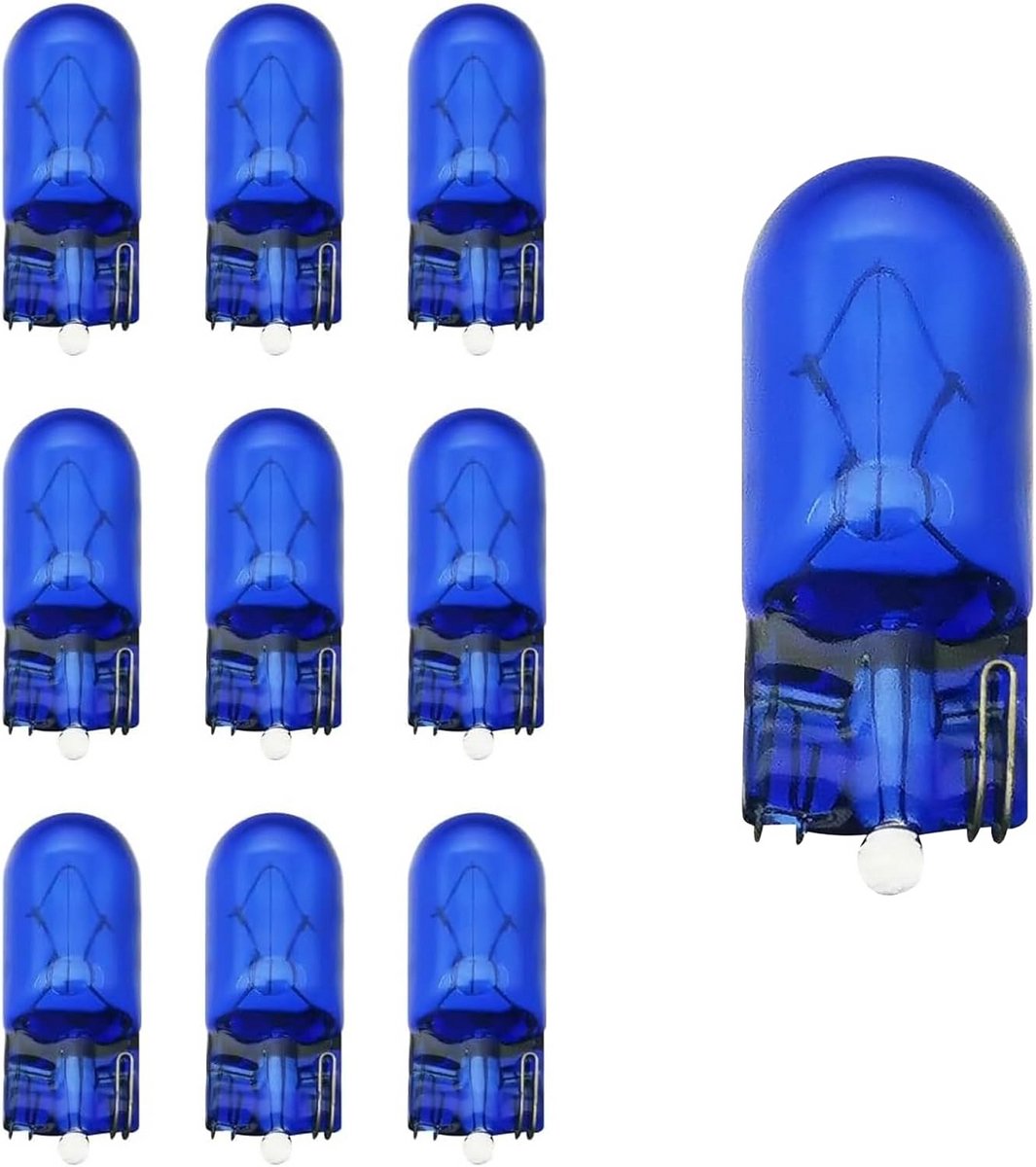 10 Stuks Blauwe Halogeengloeilampen voor Parkeerlicht en Binnenverlichting