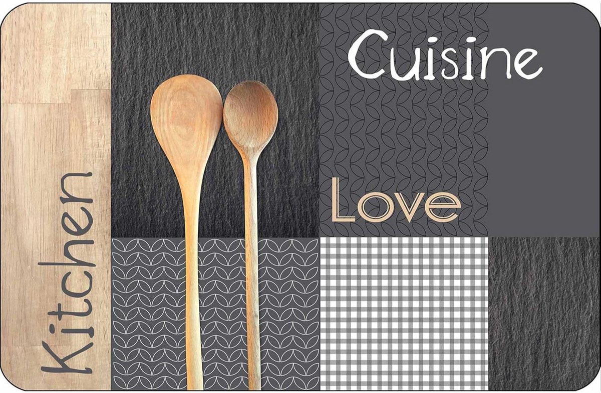 Kleurige synthetische placemat 28 x 44 cm voor tafels