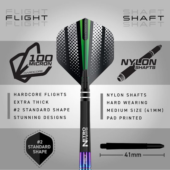 Professionele Tungsten Dartpijlen 20g, 22g, 24g of 26g met Vleugels en Schachten — afbeelding 5