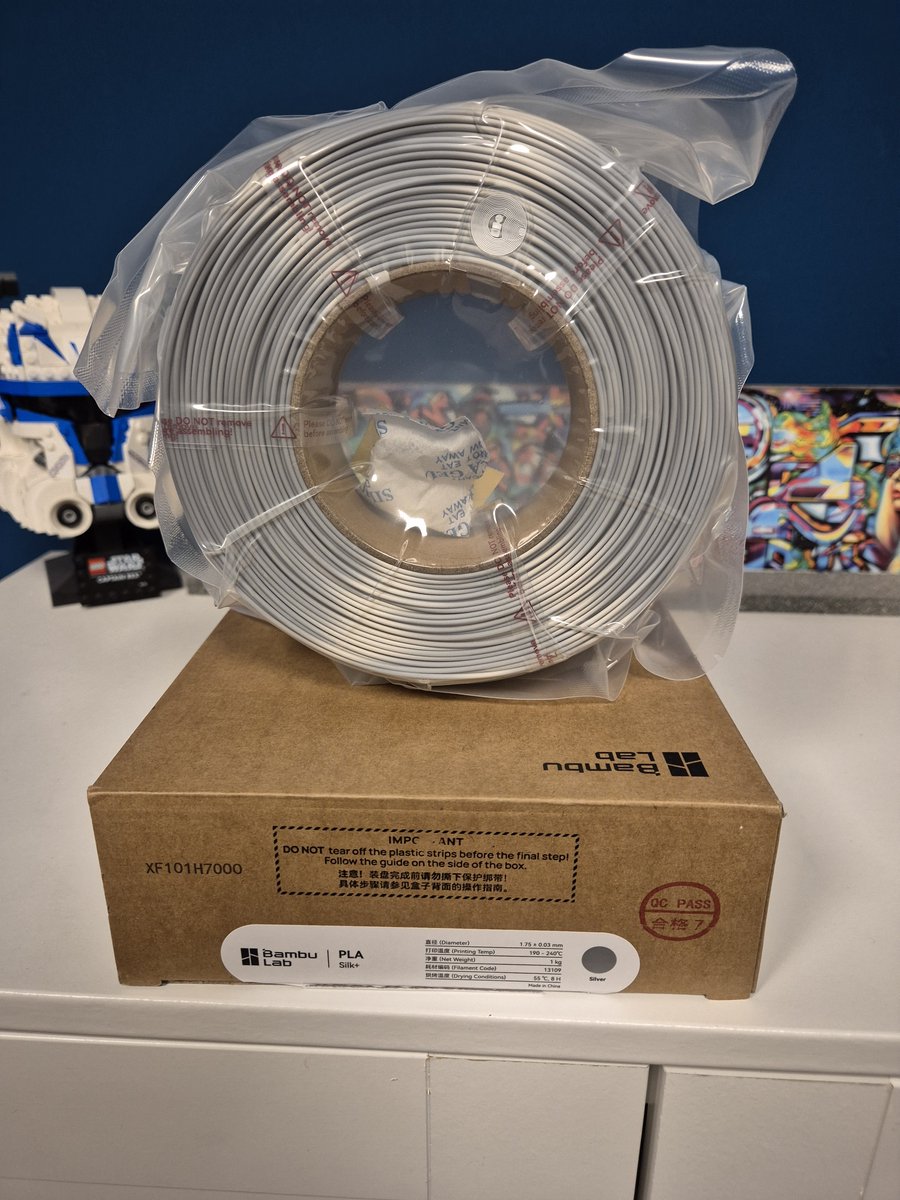 Bambu Lab PLA silk+ refill - Zilver (Silver) (1kg)
