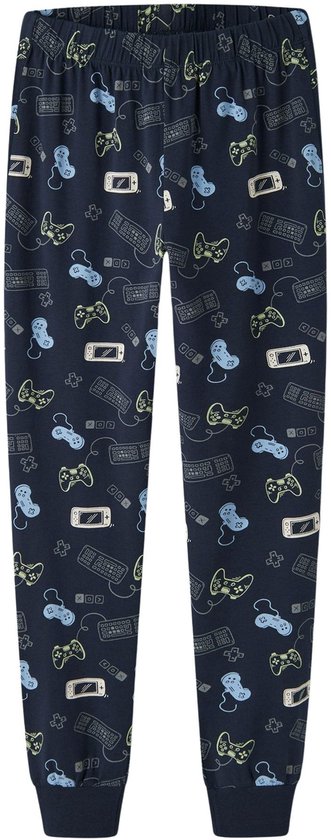 Pyjama d'hiver Name it pour garçon - bleu - NkmNightset