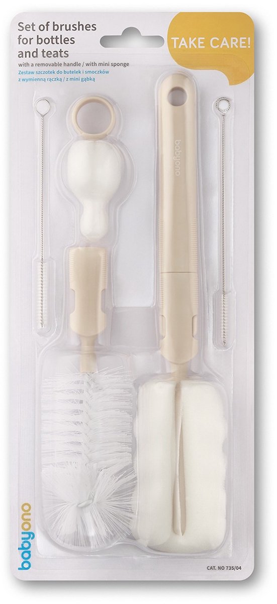 Baby Ono Beige Fles & Speen Borstel Set van Baby Ono — afbeelding 5