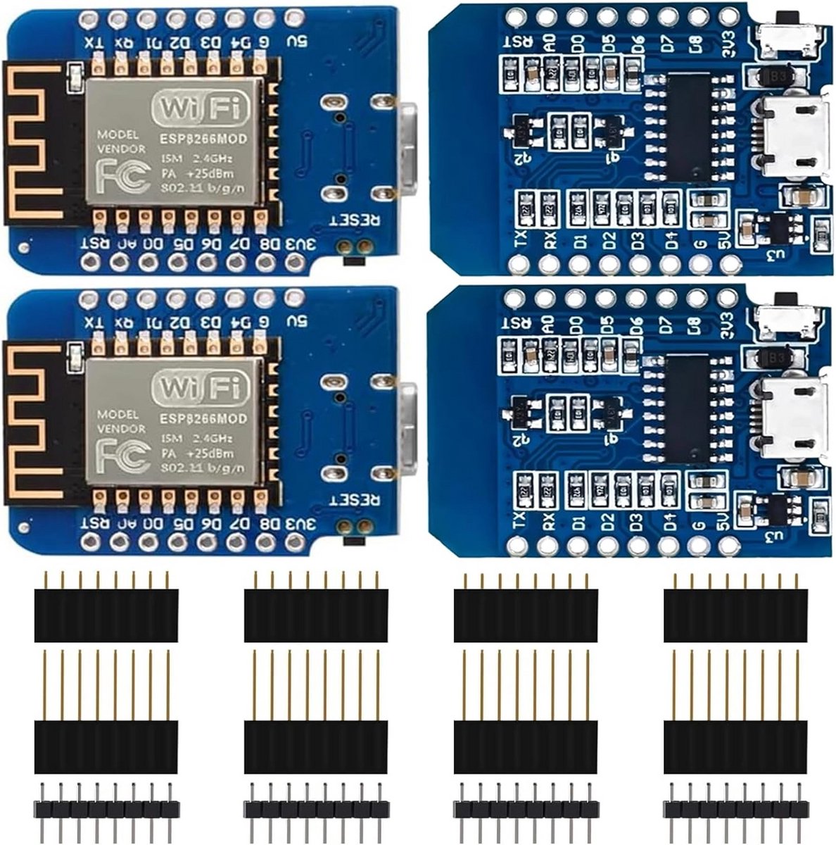 Mini WiFi Board met micro-USB en 4 MB Flash voor IoT-projecten