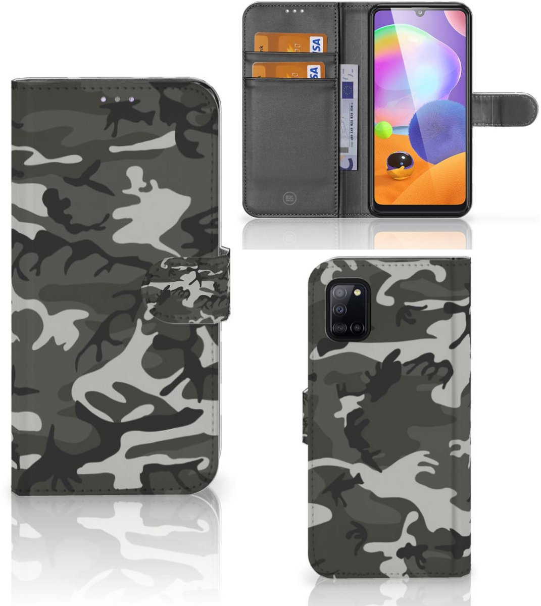 Samsung Galaxy A31 Telefoon Hoesje Army Light