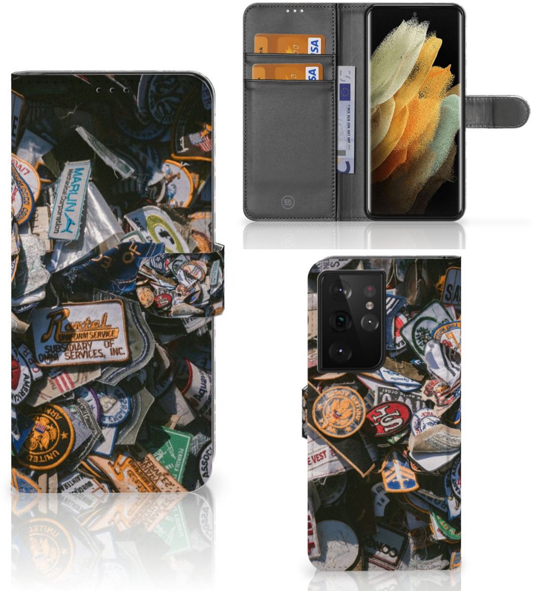 Samsung Galaxy S21 Ultra Telefoonhoesje met foto Badges
