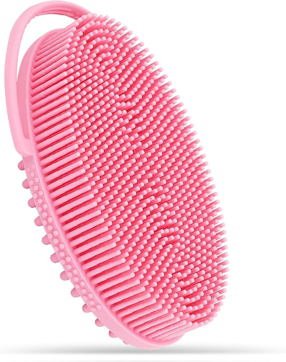 Exfoliërende Silicone Lichaamsscrubber met Handgreep voor Diepe Reiniging en Massage