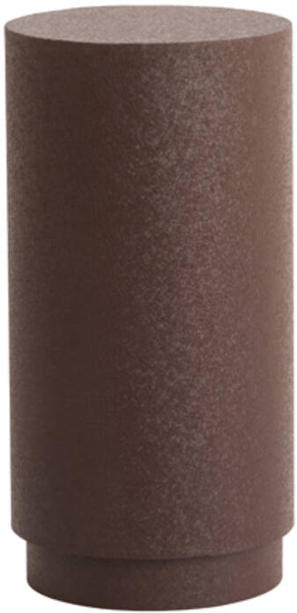 ALURIA zuil metaal mat chocoladebruin Ø30x60 cm sokkel - Light & Living