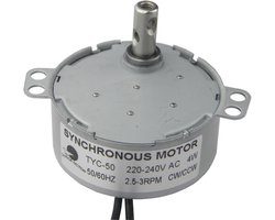 Micro-motor 220V 5-6RPM CW/CCW Koppel 4.8Kgf.cm voor elektrische apparaten, bekers en meer
