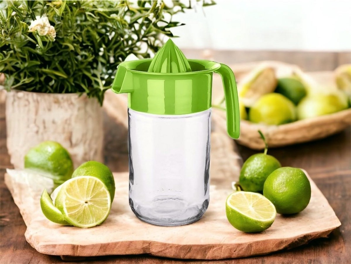 Handmatige Glazen Citruspers met Zeef - 660 ml