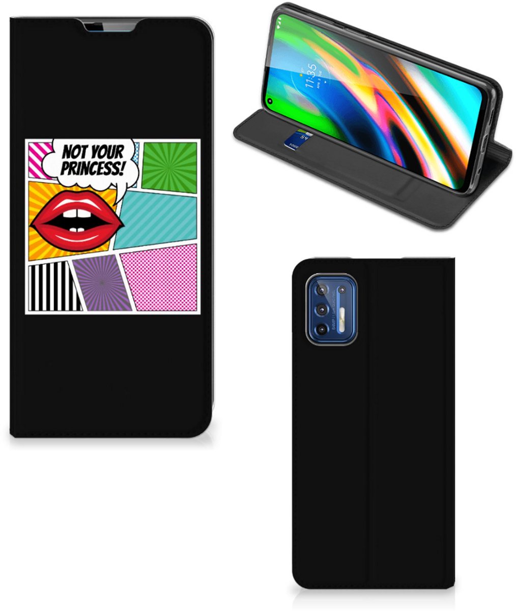 Motorola Moto G9 Plus Hippe Standcase Popart Princess