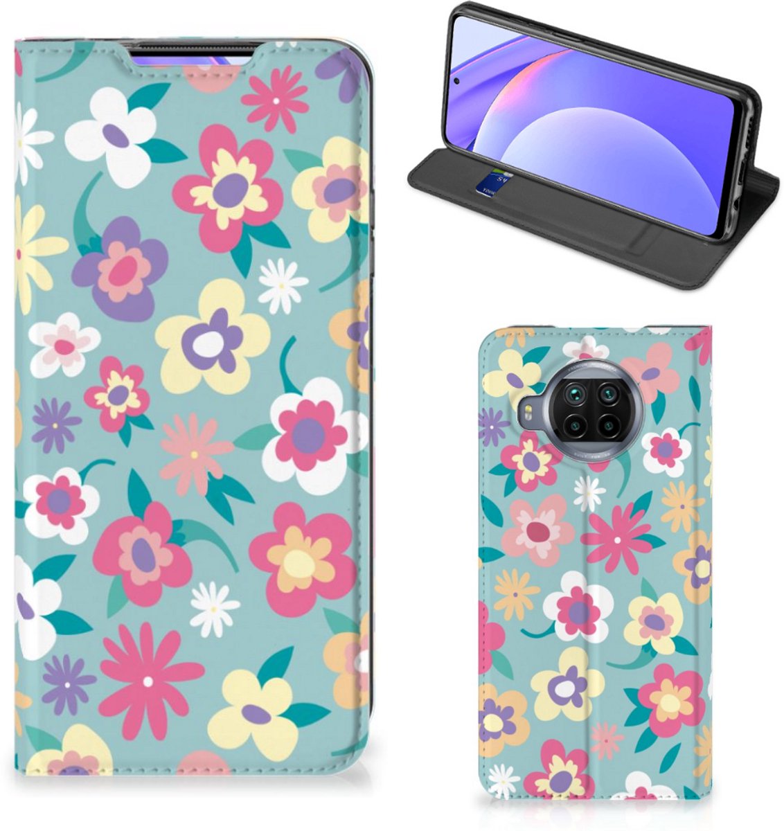 Xiaomi Mi 10T Lite Smart Cover Flower Power