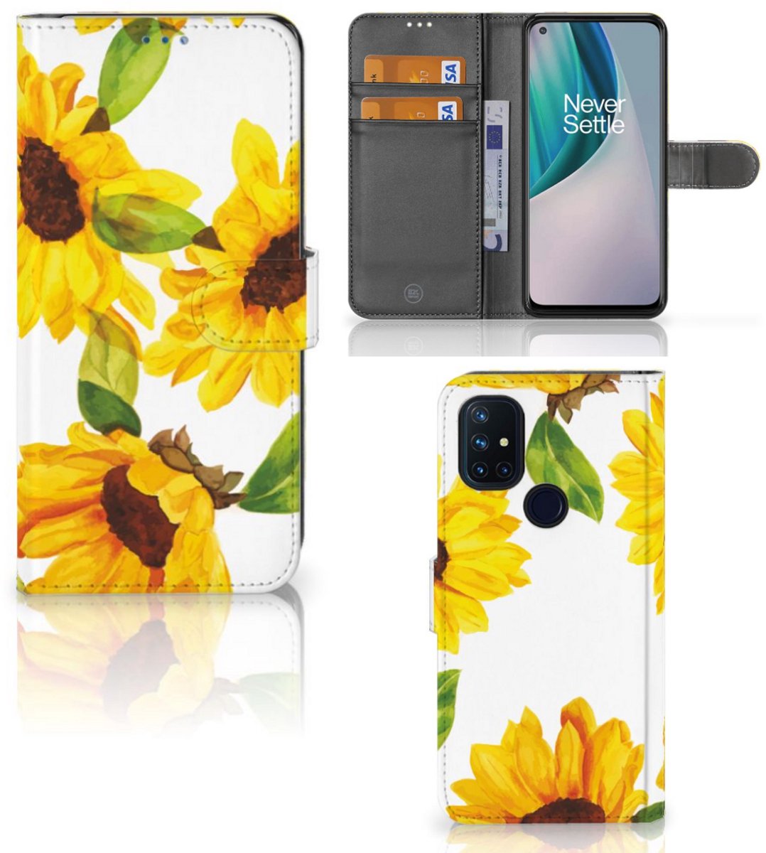Hoesje voor OnePlus Nord N10 Zonnebloemen