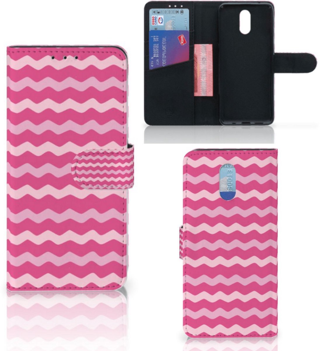 Nokia 2.3 Telefoon Hoesje Waves Pink