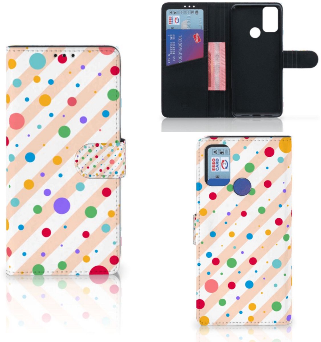 Alcatel 1S (2021) Telefoon Hoesje Dots