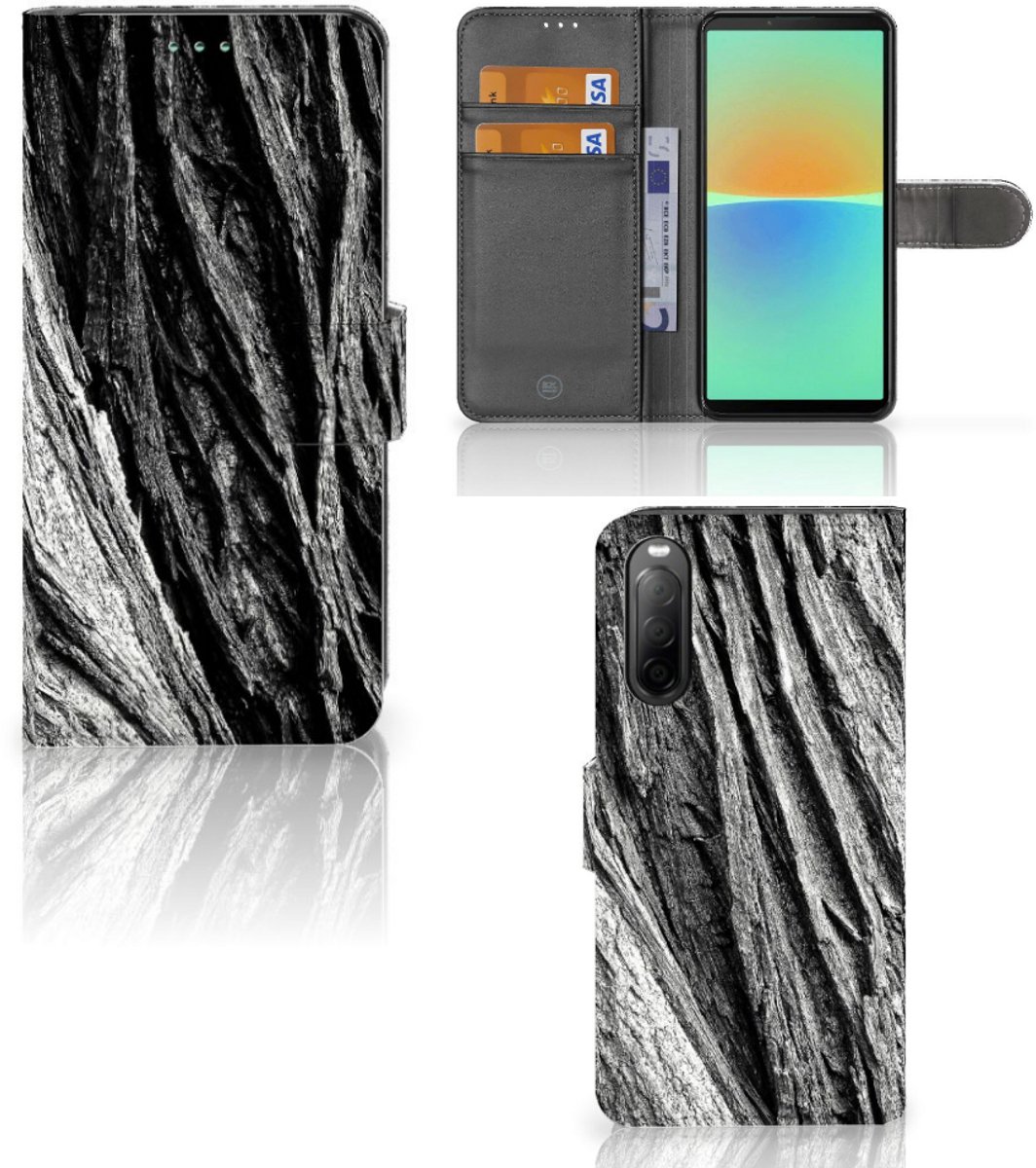 Book Style Case Sony Xperia 10 IV Boomschors Grijs