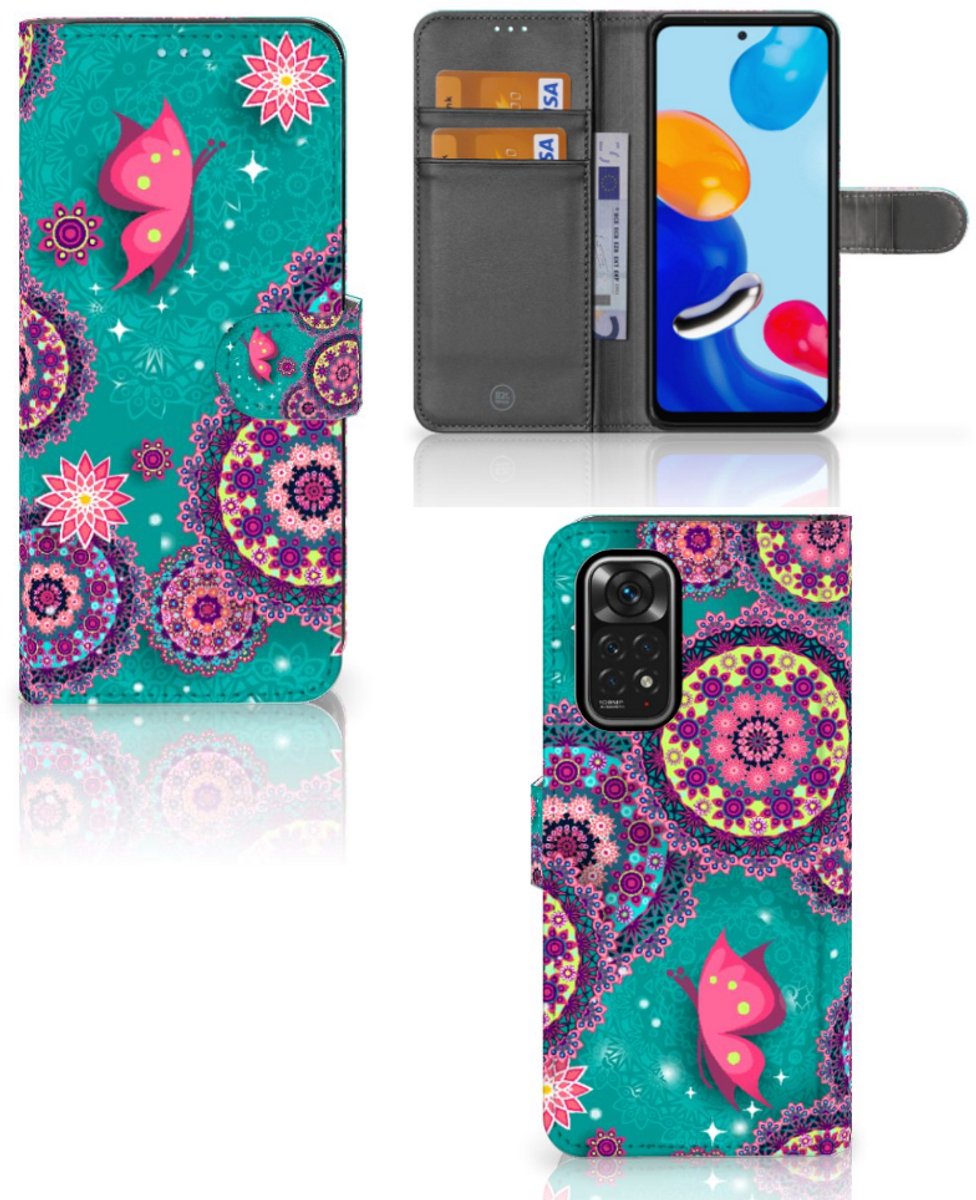 Xiaomi Redmi Note 11/11S Hoesje Cirkels en Vlinders