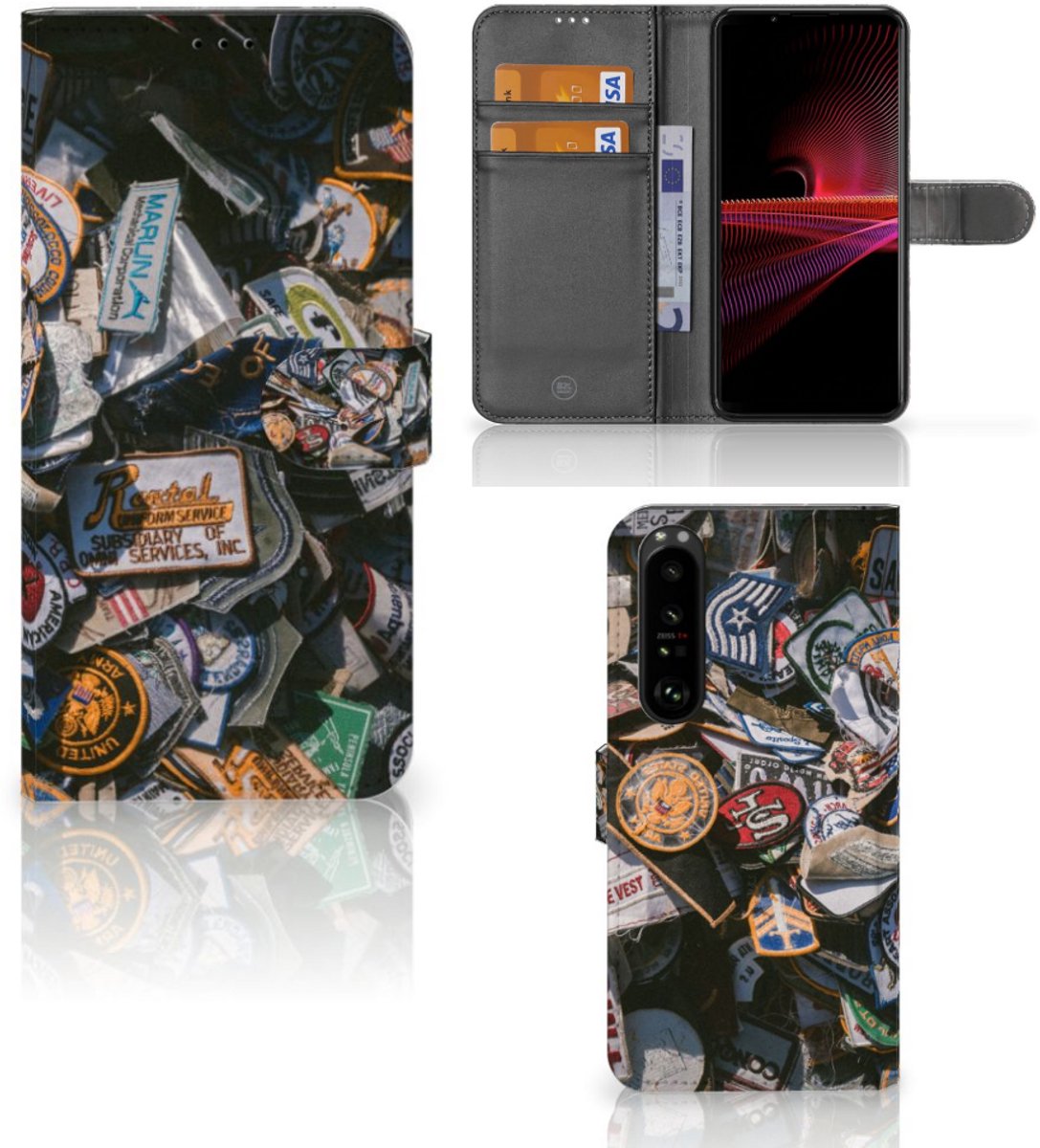 Sony Xperia 1 III Telefoonhoesje met foto Badges