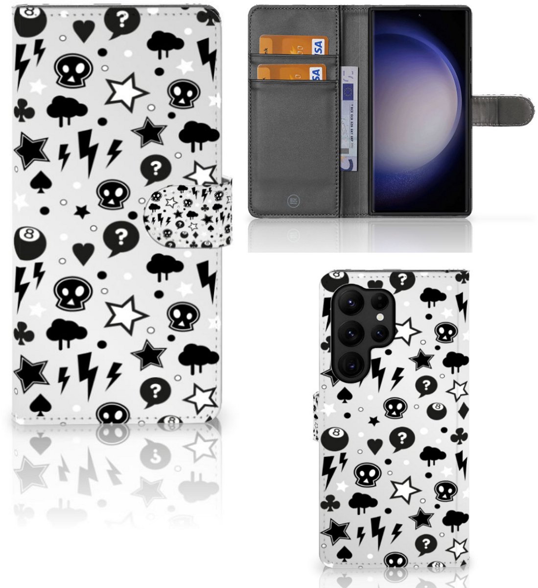 Telefoonhoesje met Naam Samsung Galaxy S23 Ultra Silver Punk